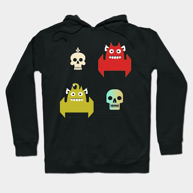 Dungeon monsters Hoodie by Flowerandteenager